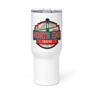 Travel mug with a handle